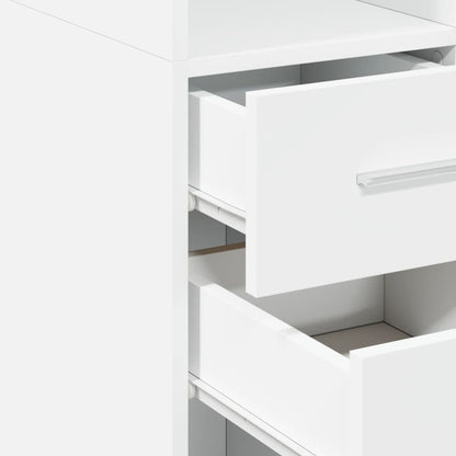 vidaXL Slim Storage Cabinet White 30x42,5x225 cm Engineered Wood