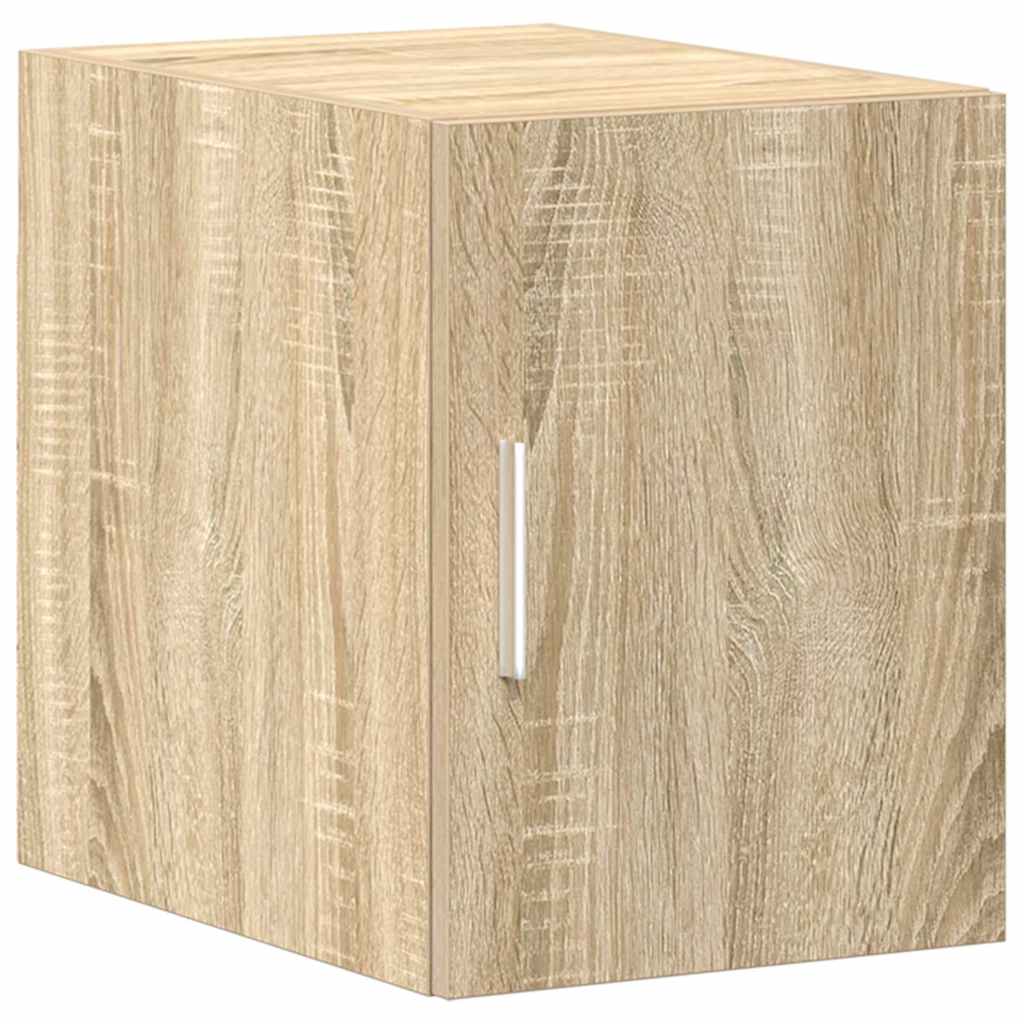 vidaXL Slim Storage Cabinet Sonoma Oak 30x42.5x225 cm Engineered Wood
