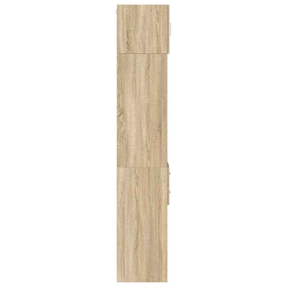 vidaXL Slim Storage Cabinet Sonoma Oak 30x42.5x225 cm Engineered Wood