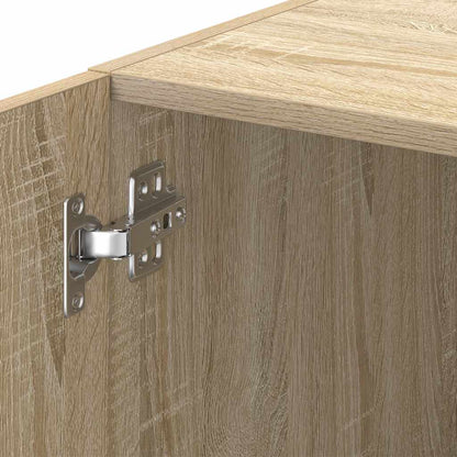 vidaXL Slim Storage Cabinet Sonoma Oak 30x42.5x225 cm Engineered Wood