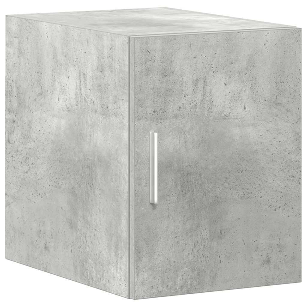 vidaXL Slim Storage Cabinet Concrete Grey 30x42.5x225 cm Engineered Wood
