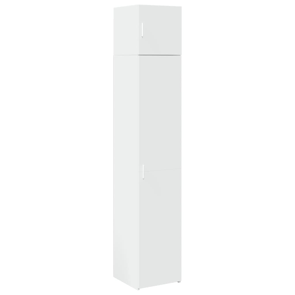 vidaXL Slim Storage Cabinet White 40x42.5x225 cm Engineered Wood
