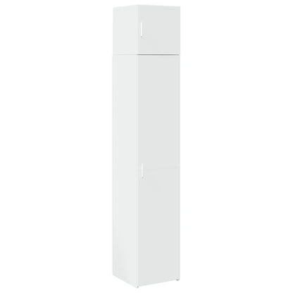 vidaXL Slim Storage Cabinet White 40x42.5x225 cm Engineered Wood