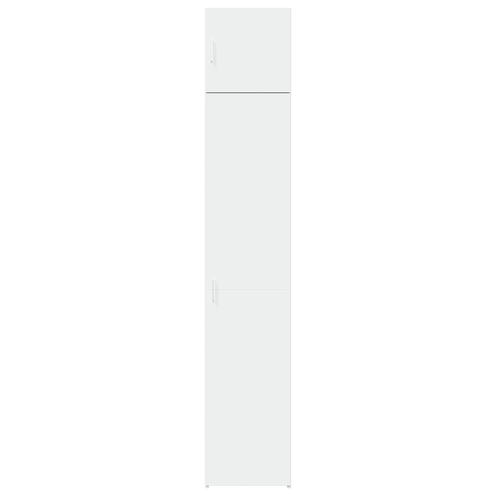 vidaXL Slim Storage Cabinet White 40x42.5x225 cm Engineered Wood
