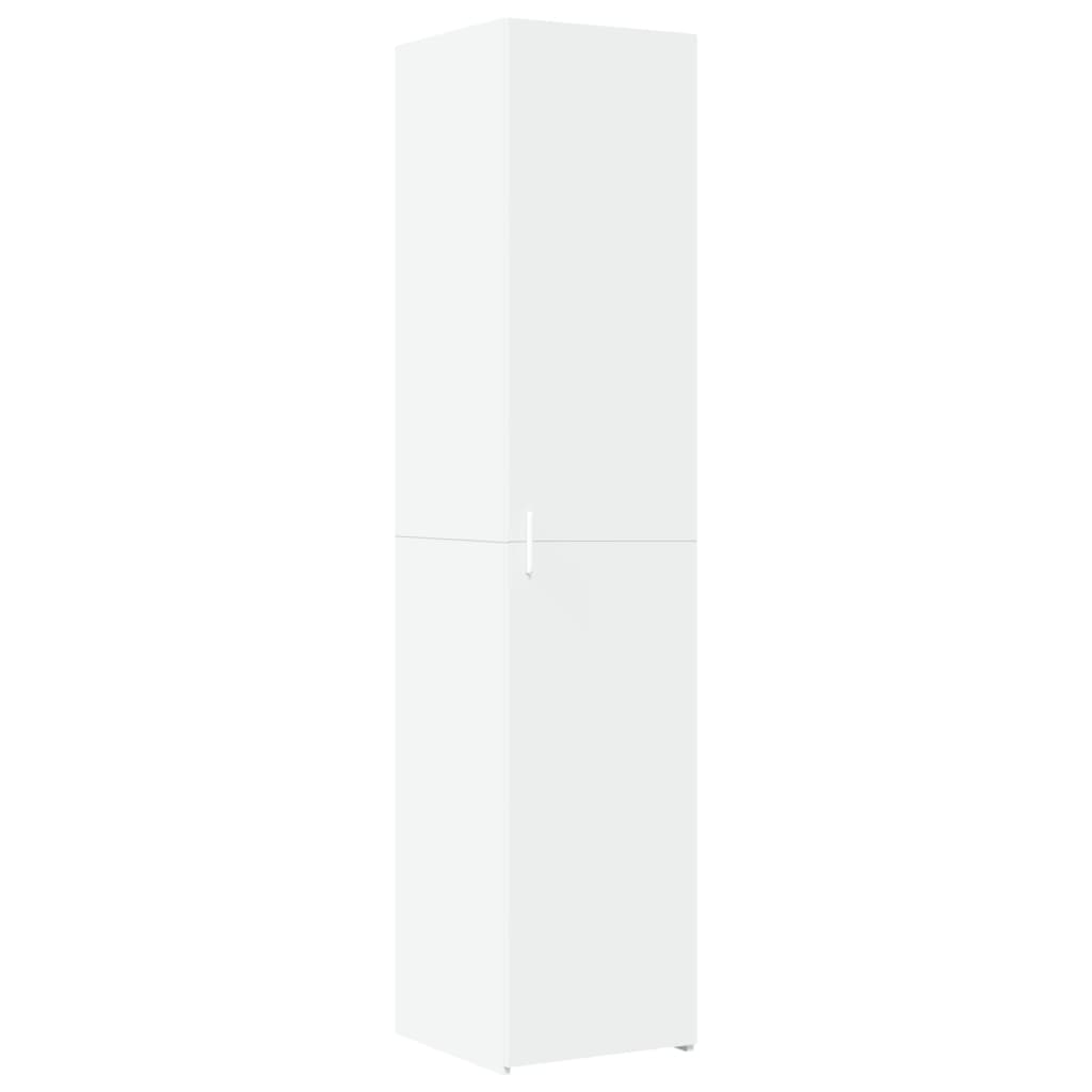 vidaXL Slim Storage Cabinet White 40x42.5x225 cm Engineered Wood