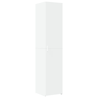 vidaXL Slim Storage Cabinet White 40x42.5x225 cm Engineered Wood
