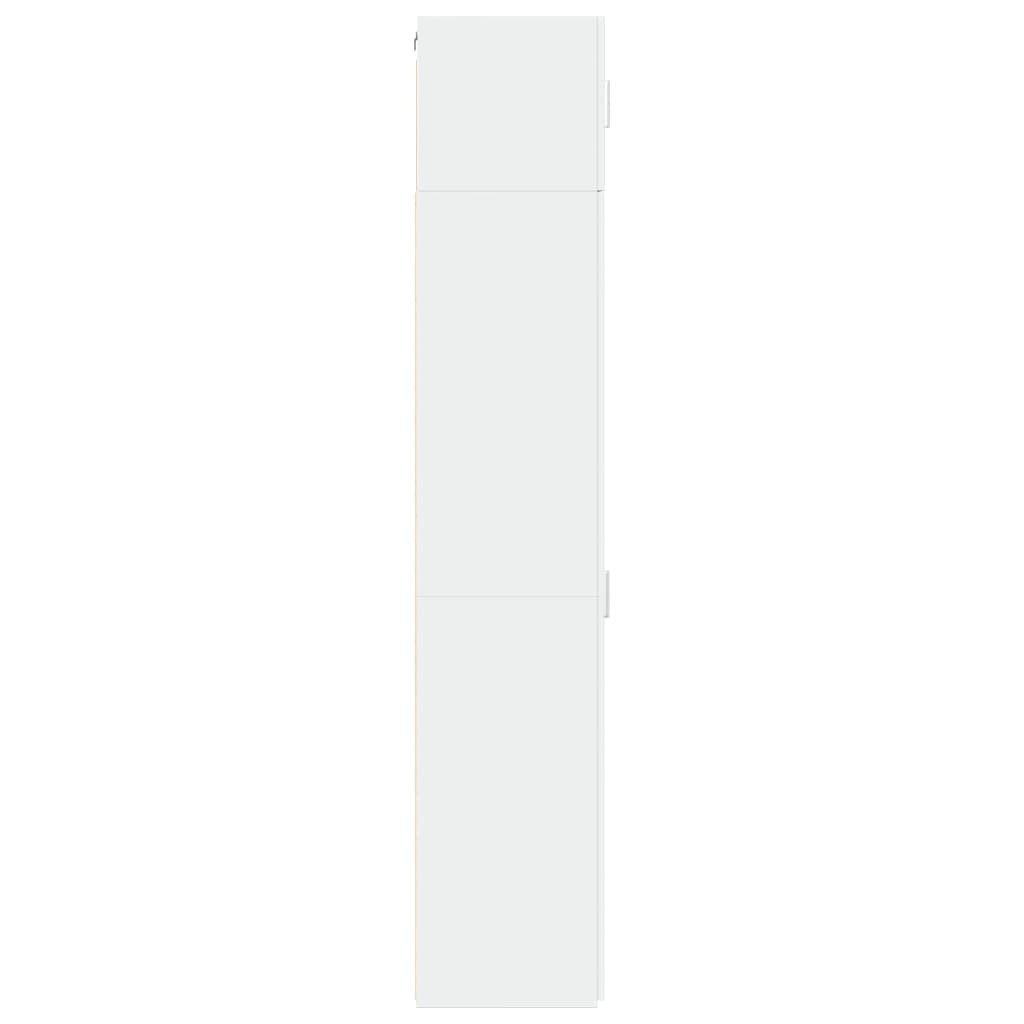 vidaXL Slim Storage Cabinet White 40x42.5x225 cm Engineered Wood