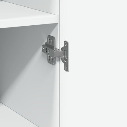 vidaXL Slim Storage Cabinet White 40x42.5x225 cm Engineered Wood