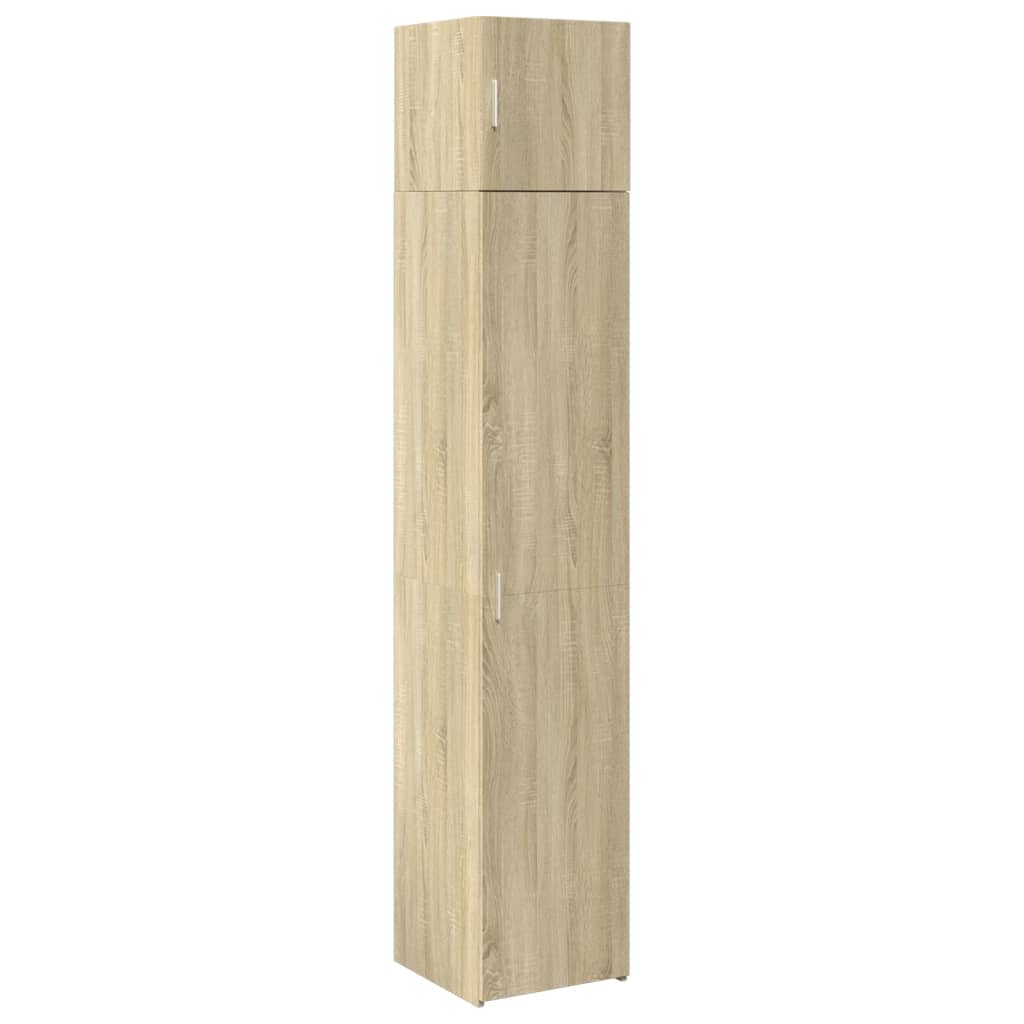 vidaXL Slim Storage Cabinet Sonoma Oak 40x42.5x225 cm Engineered Wood