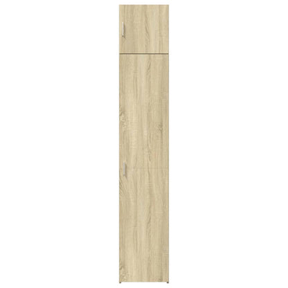 vidaXL Slim Storage Cabinet Sonoma Oak 40x42,5x225 cm Engineered Wood