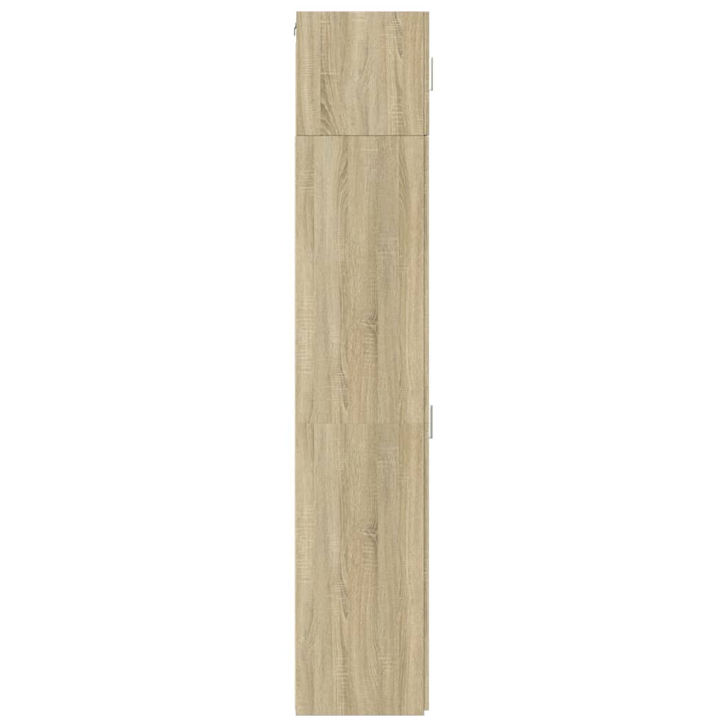 vidaXL Slim Storage Cabinet Sonoma Oak 40x42.5x225 cm Engineered Wood