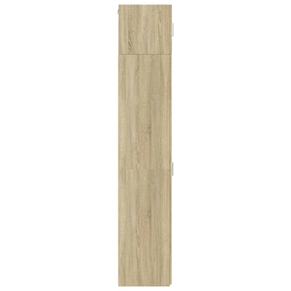 vidaXL Slim Storage Cabinet Sonoma Oak 40x42.5x225 cm Engineered Wood