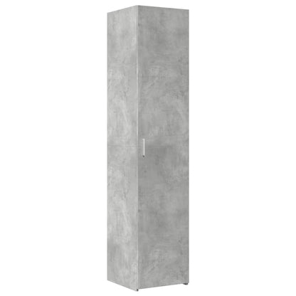 vidaXL Slim Storage Cabinet Concrete Grey 40x42.5x225 cm Engineered Wood