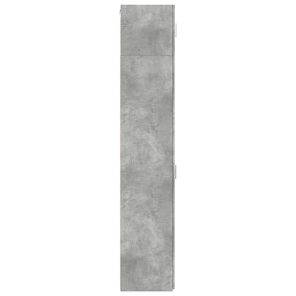 vidaXL Slim Storage Cabinet Concrete Grey 40x42.5x225 cm Engineered Wood