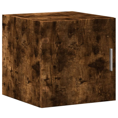 vidaXL Slim Storage Cabinet Smoked Oak 40x42,5x225 cm Engineered Wood