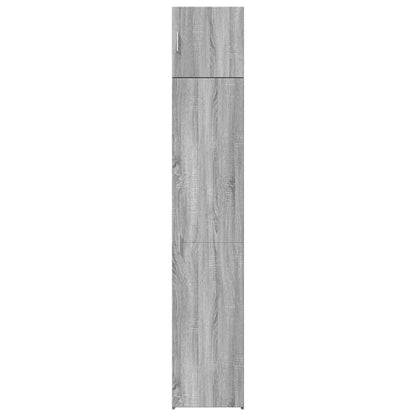 vidaXL Slim Storage Cabinet Grey Sonoma 40x42,5x225 cm Engineered Wood