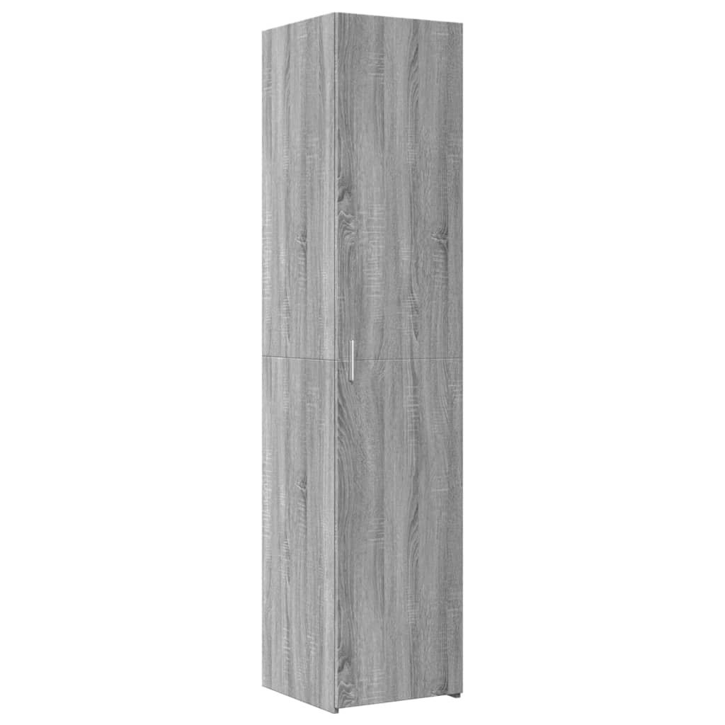 vidaXL Slim Storage Cabinet Grey Sonoma 40x42,5x225 cm Engineered Wood