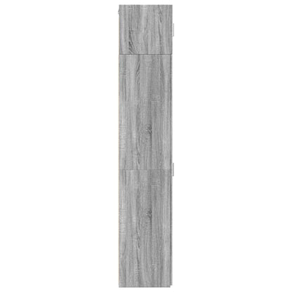 vidaXL Slim Storage Cabinet Grey Sonoma 40x42,5x225 cm Engineered Wood