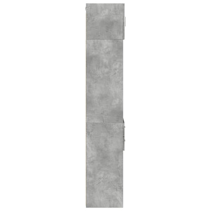 vidaXL Slim Storage Cabinet Concrete Grey 40x42.5x225 cm Engineered Wood