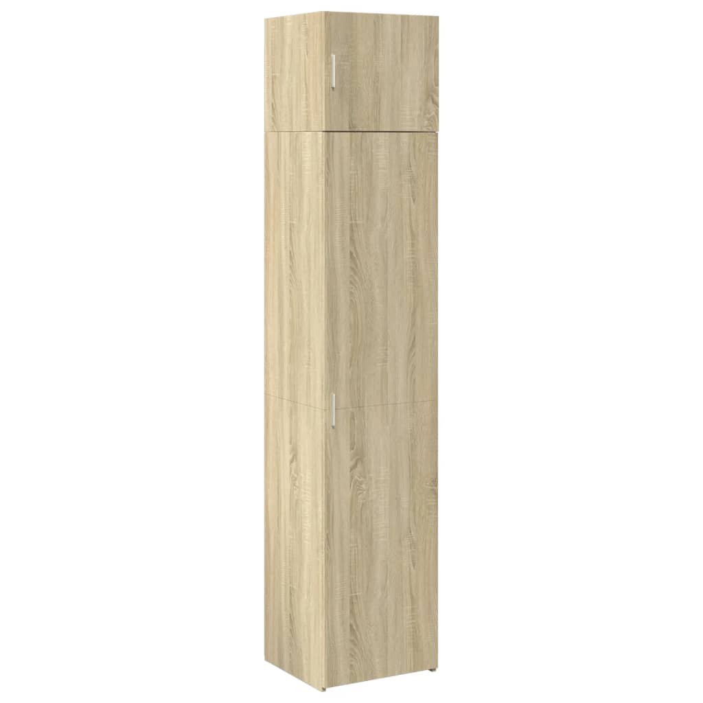 vidaXL Slim Storage Cabinet Sonoma Oak 45x42.5x225 cm Engineered Wood