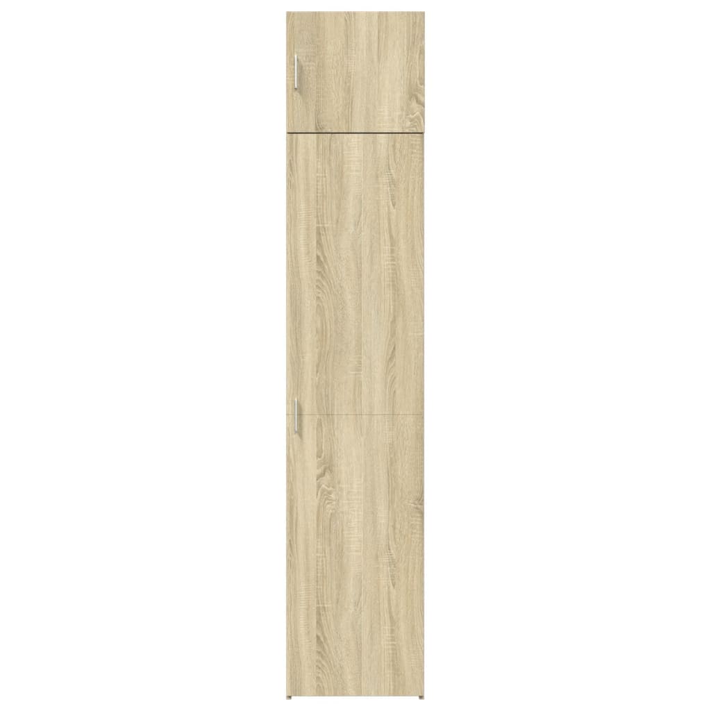 vidaXL Slim Storage Cabinet Sonoma Oak 45x42.5x225 cm Engineered Wood