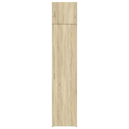 vidaXL Slim Storage Cabinet Sonoma Oak 45x42.5x225 cm Engineered Wood