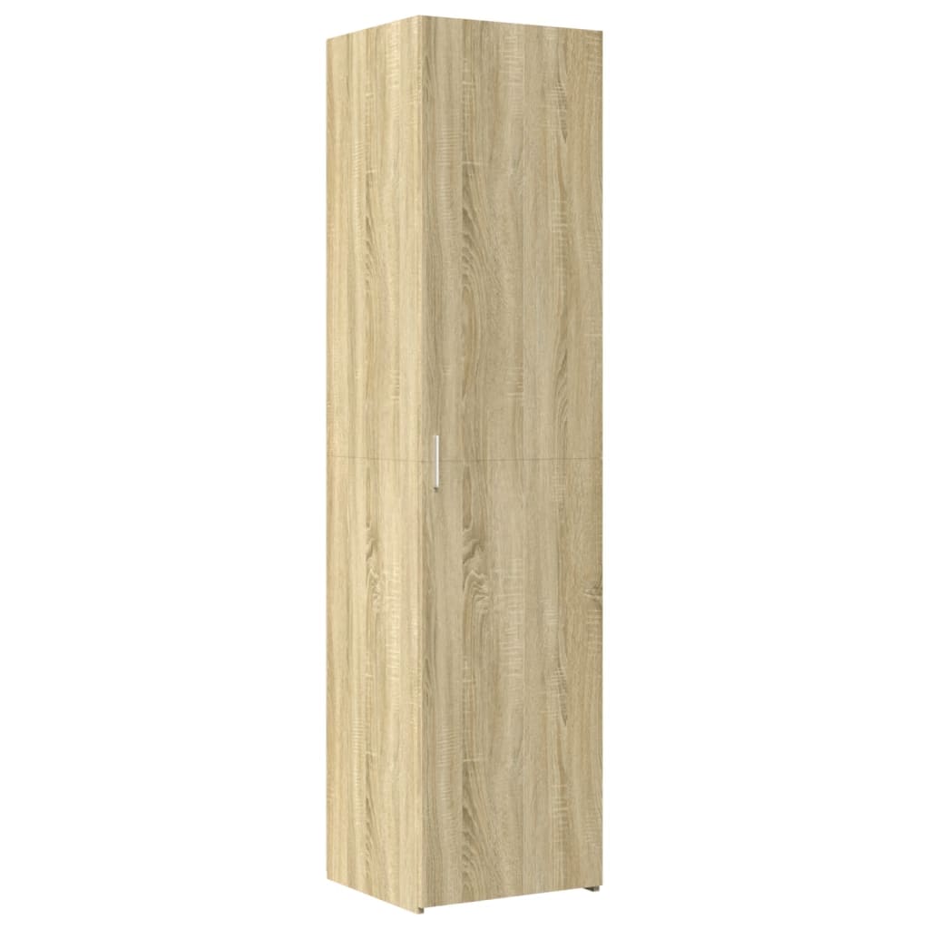 vidaXL Slim Storage Cabinet Sonoma Oak 45x42.5x225 cm Engineered Wood