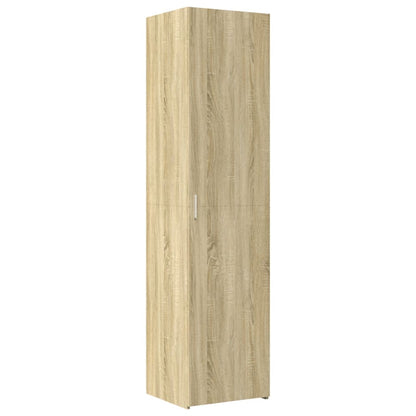 vidaXL Slim Storage Cabinet Sonoma Oak 45x42.5x225 cm Engineered Wood