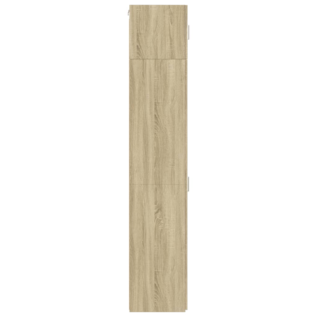 vidaXL Slim Storage Cabinet Sonoma Oak 45x42.5x225 cm Engineered Wood