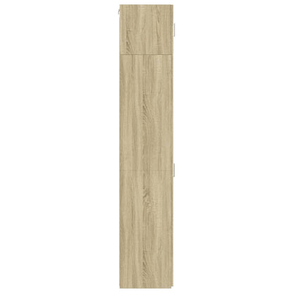 vidaXL Slim Storage Cabinet Sonoma Oak 45x42.5x225 cm Engineered Wood