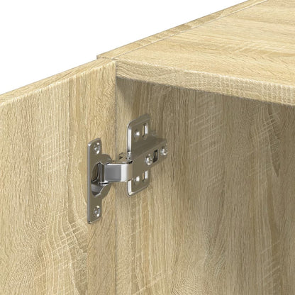vidaXL Slim Storage Cabinet Sonoma Oak 45x42.5x225 cm Engineered Wood
