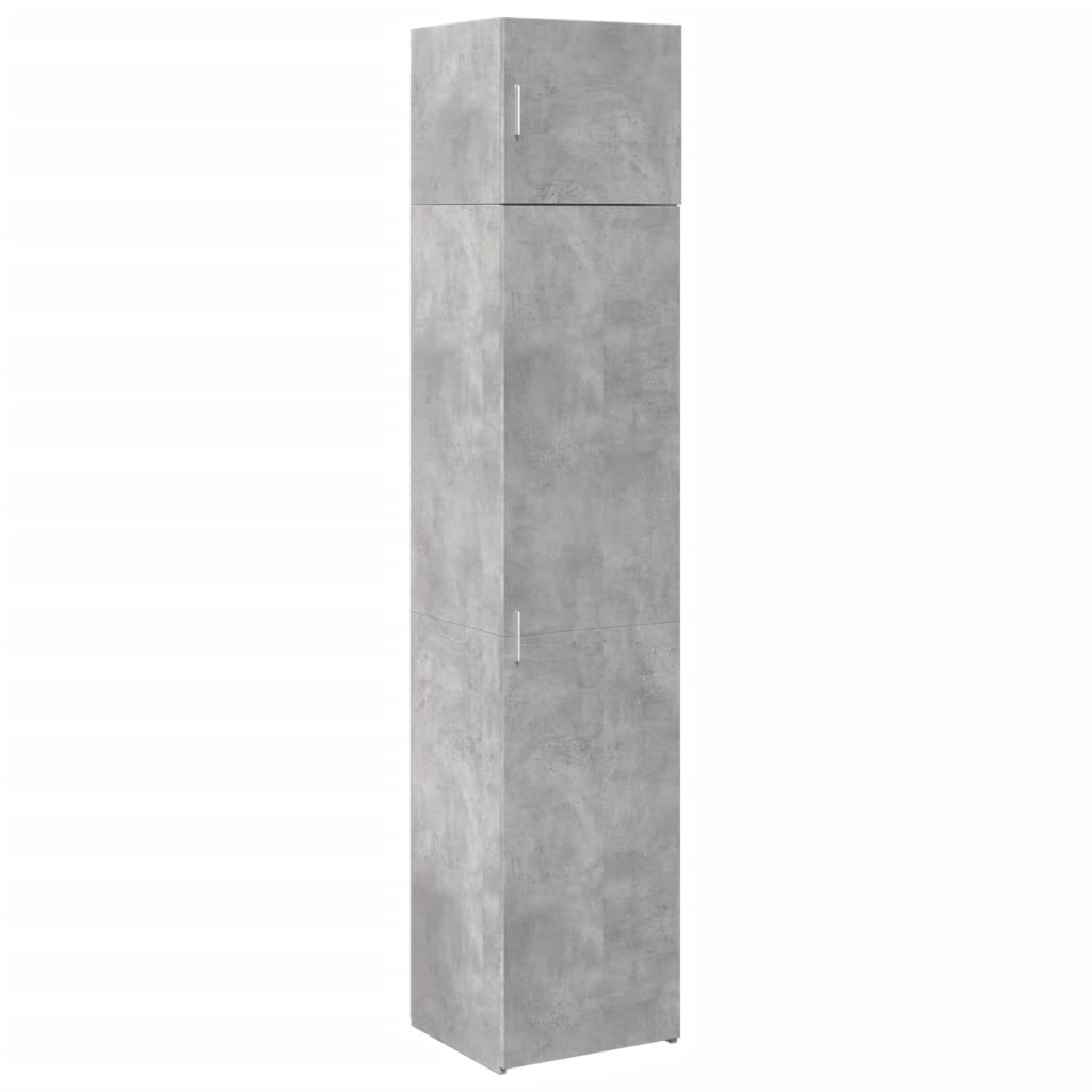 vidaXL Slim Storage Cabinet Concrete Grey 45x42.5x225 cm Engineered Wood