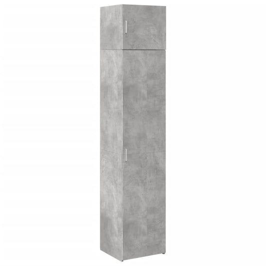 vidaXL Slim Storage Cabinet Concrete Grey 45x42.5x225 cm Engineered Wood