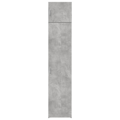 vidaXL Slim Storage Cabinet Concrete Grey 45x42.5x225 cm Engineered Wood