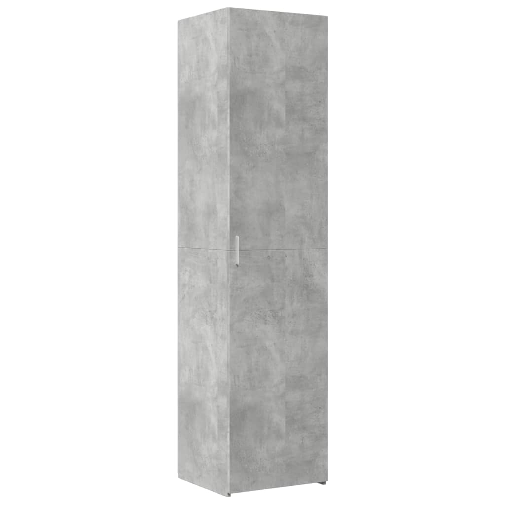 vidaXL Slim Storage Cabinet Concrete Grey 45x42.5x225 cm Engineered Wood