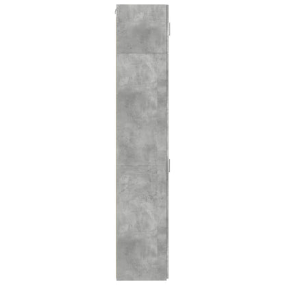 vidaXL Slim Storage Cabinet Concrete Grey 45x42.5x225 cm Engineered Wood