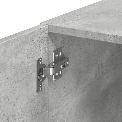 vidaXL Slim Storage Cabinet Concrete Grey 45x42.5x225 cm