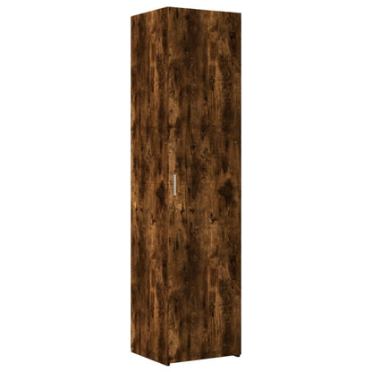 vidaXL Slim Storage Cabinet Smoked Oak 45x42,5x225 cm Engineered Wood