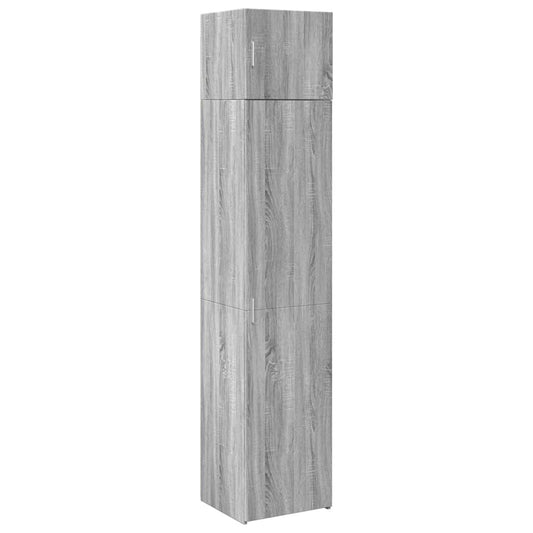 vidaXL Slim Storage Cabinet Grey Sonoma 45x42,5x225 cm Engineered Wood