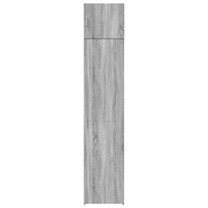 vidaXL Slim Storage Cabinet Grey Sonoma 45x42,5x225 cm Engineered Wood