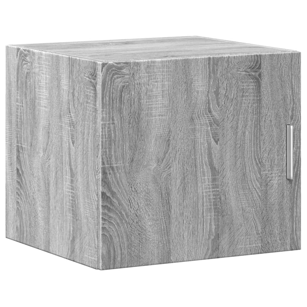 vidaXL Slim Storage Cabinet Grey Sonoma 45x42,5x225 cm Engineered Wood