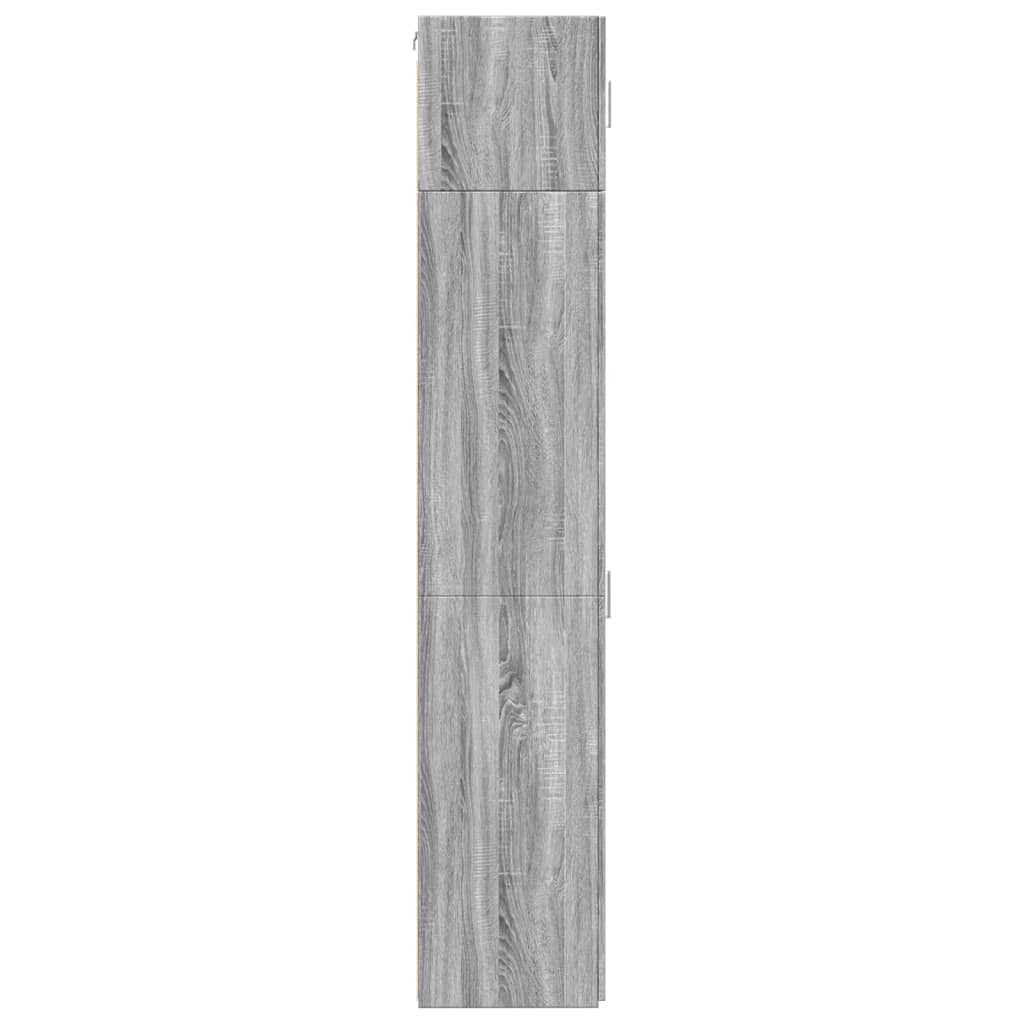 vidaXL Slim Storage Cabinet Grey Sonoma 45x42,5x225 cm Engineered Wood
