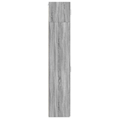 vidaXL Slim Storage Cabinet Grey Sonoma 45x42,5x225 cm Engineered Wood
