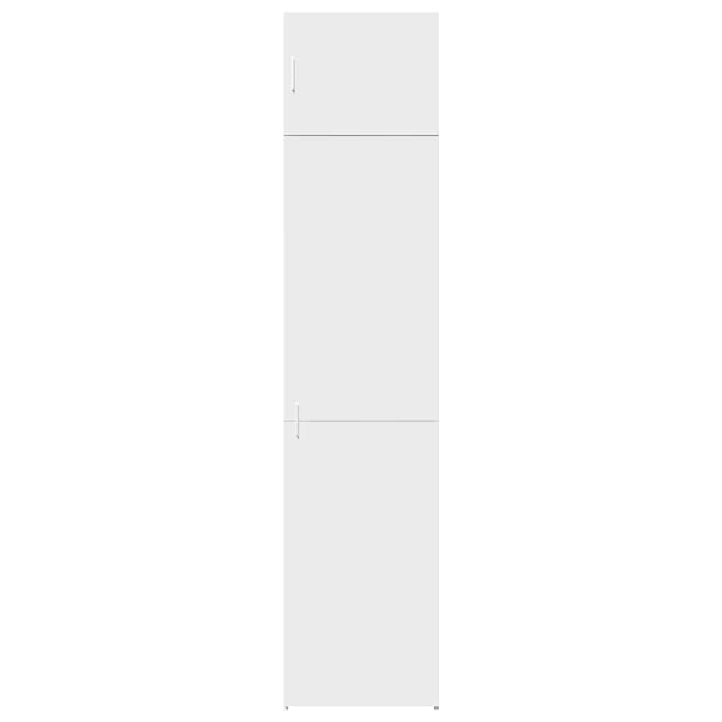 vidaXL Slim Storage Cabinet White 50x42.5x225 cm Engineered Wood