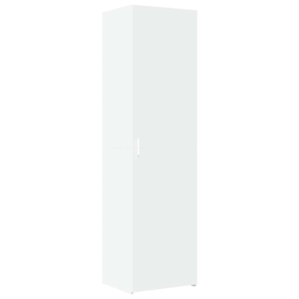 vidaXL Slim Storage Cabinet White 50x42.5x225 cm Engineered Wood
