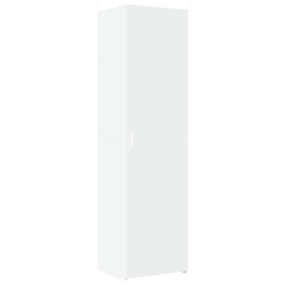 vidaXL Slim Storage Cabinet White 50x42.5x225 cm Engineered Wood