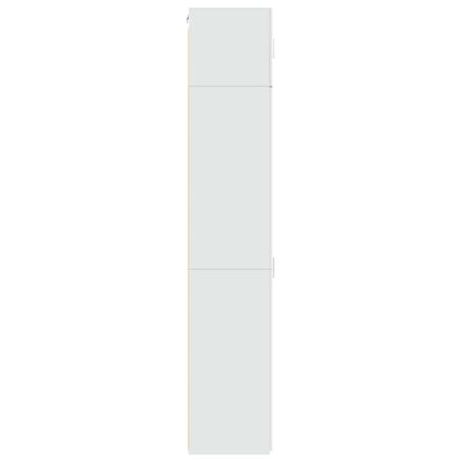 vidaXL Slim Storage Cabinet White 50x42.5x225 cm Engineered Wood