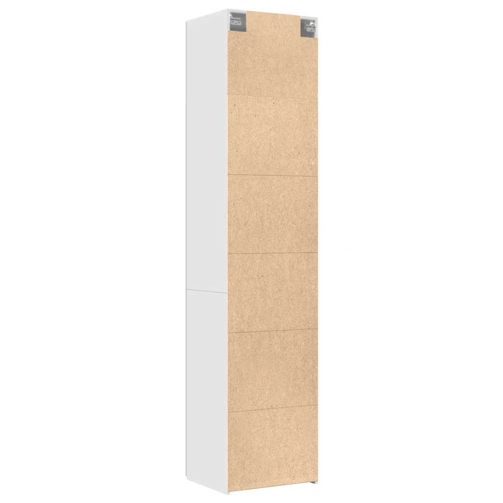 vidaXL Slim Storage Cabinet White 50x42.5x225 cm Engineered Wood