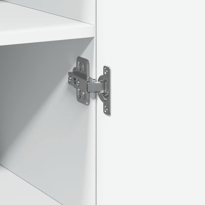 vidaXL Slim Storage Cabinet White 50x42.5x225 cm Engineered Wood