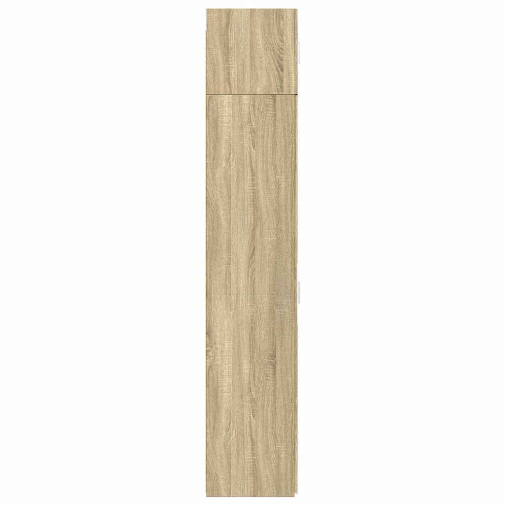 vidaXL Slim Storage Cabinet Sonoma Oak 50x42.5x225 cm Engineered Wood